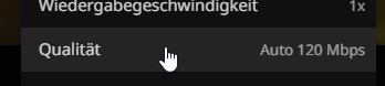 Jellyfin Qualitätsauswahl